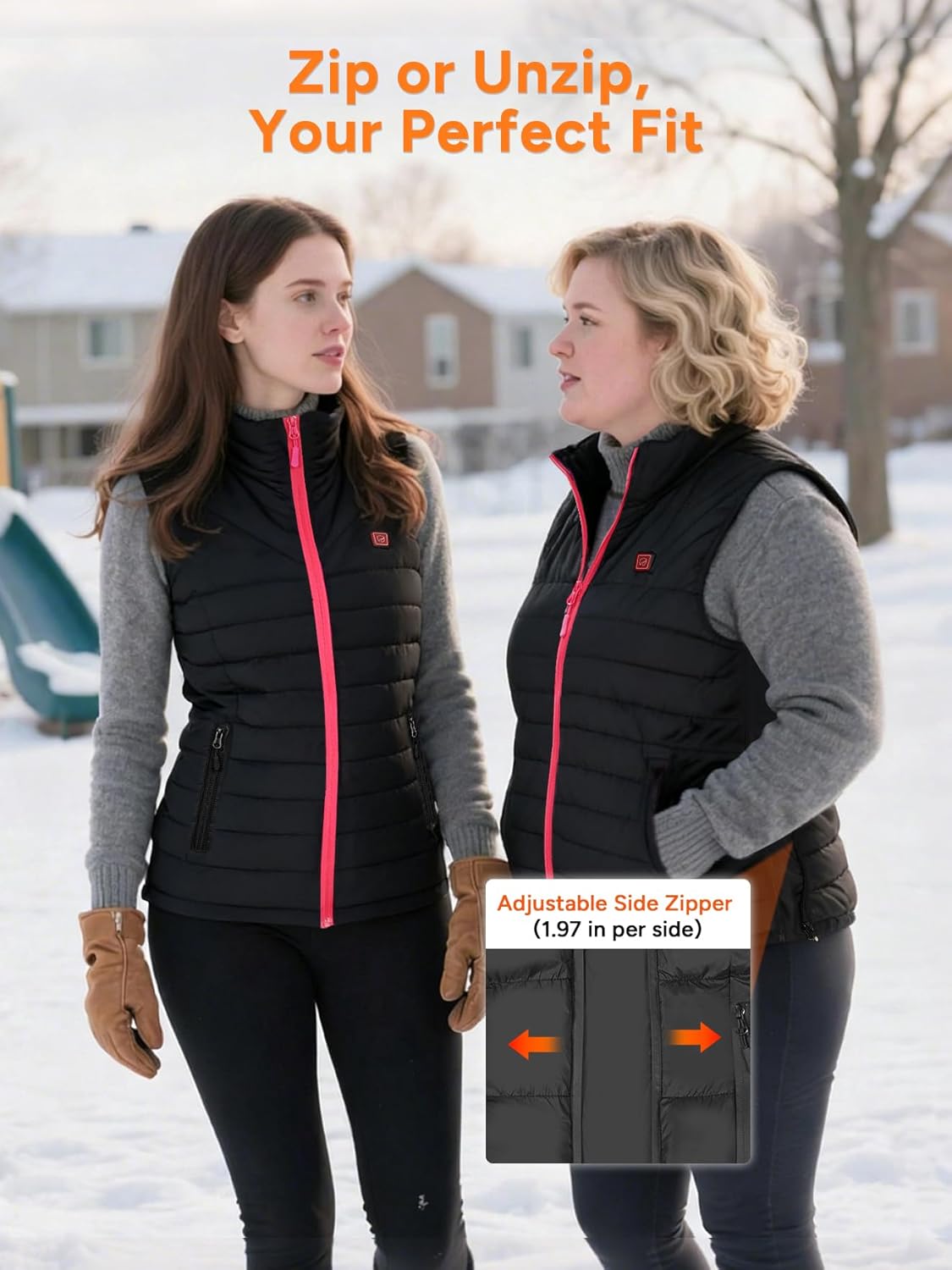 Dr. Prepare Heated Vest for Men, Heated Vest Women, Mens Heated Jacket with Adjustable Sizes (Battery Pack Not Included) - Image 3