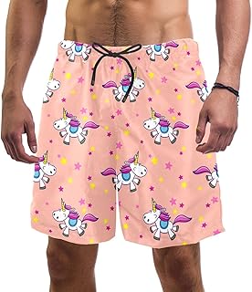 Traje de baño para hombre, secado rápido, con forro de malla, color rosa, multicolor, Einheitsgröße L