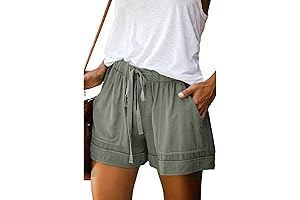 Women's Comfy Summer Beach Vacation Shorts with Pockets