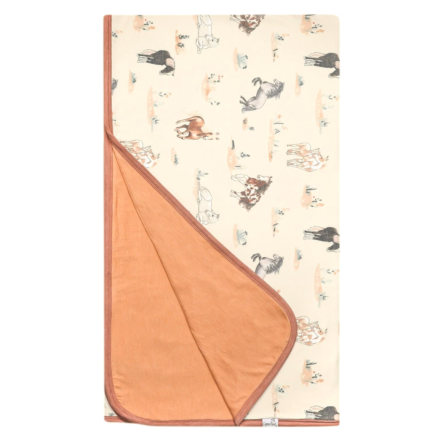 Copper Pearl Jumbo Premium Knit 3 Layer Stretchy Throw Blanket Montana