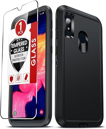 LeYi Funda para teléfono Samsung-A10E con protector de pantalla para teléfonos inteligentes, teléfonos desbloqueados, nuevas fundas con kit de