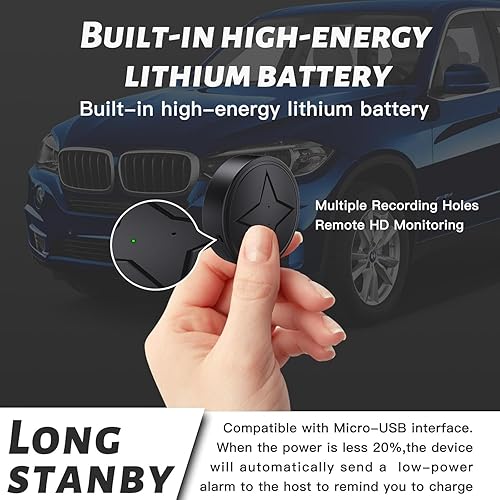 Miniatura 6 de Rastreador GPS para vehículos, sin suscripción, mini rastreador GPS localizador en tiempo real, dispositivo de seguimiento magnético antirrobo de