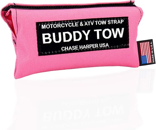 Miniatura 2 de Chase Harper USA 9100 - Buddy Tow - Correa de nailon resistente con especificaciones militares (prueba de 1785 libras) 12' x 1" - Rosa intenso