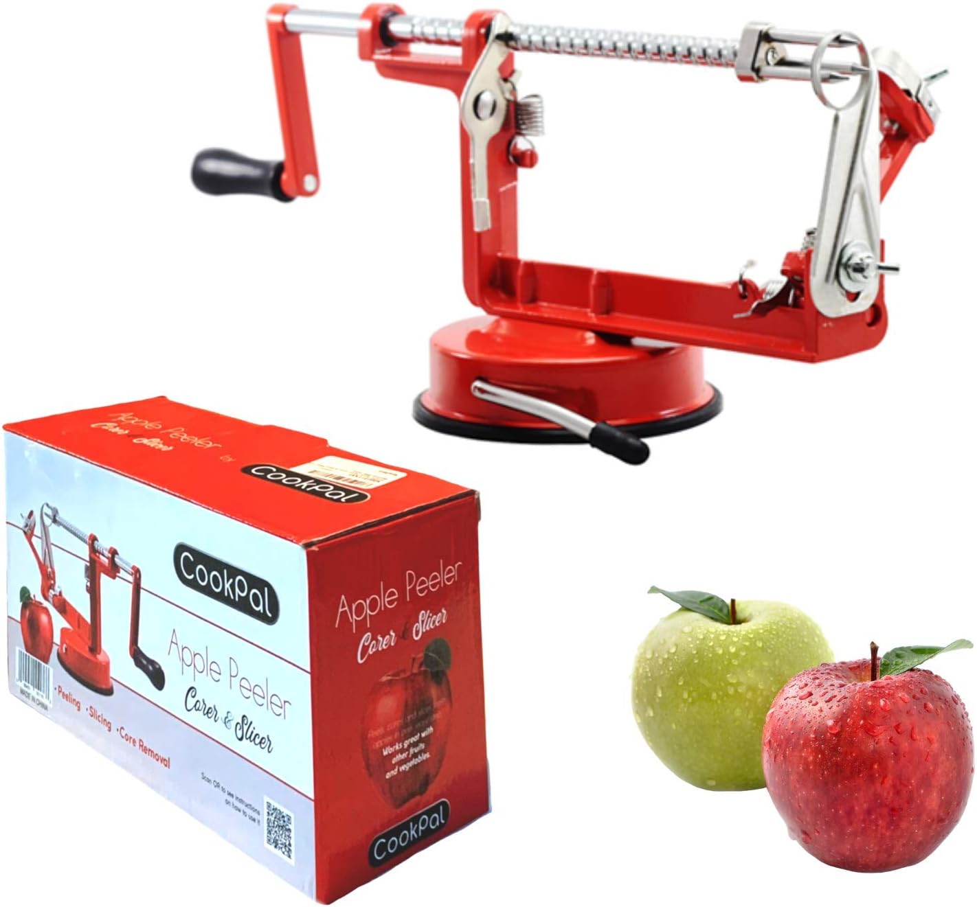 Apple/Vegetable peeler slicer corer by CookPal- Heavy-duty Stainless Steel blades - Potato peelers
