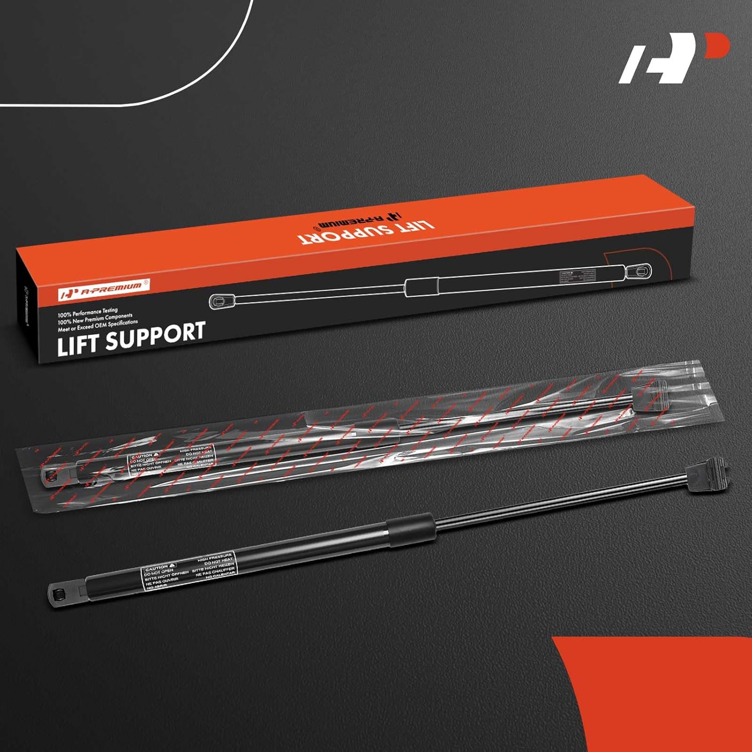 A-Premium Front Hood Lift Supports Shock Struts Compatible with Chrysler Concorde 1998-2004 LHS 1999-2001 Sedan 2-PC Set