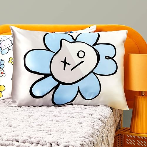 Vista 67 de Kitsch x Elf - Funda de almohada de satén con cremallera de tamaño queen/estándar, para el cabello y la piel, funda más suave que la seda, lavable a