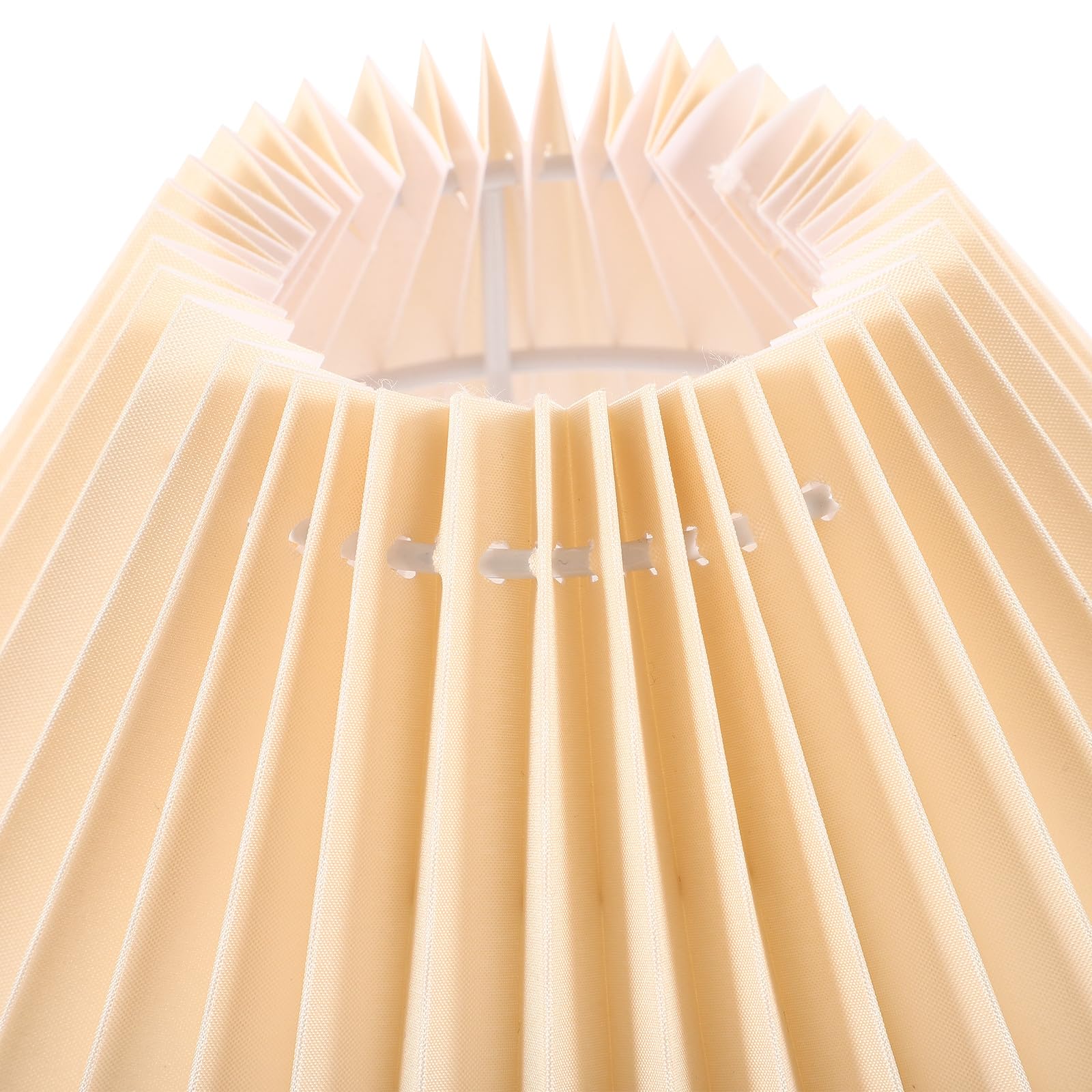 SHINEOFI Lampada da Tavolo Dimmerabile Paralume Plissettato e Base in Venature del Legno, Porta USB Integrata per Camera da Letto e Soggiorno, Luce Regolabile Continua per Lettura e Relax