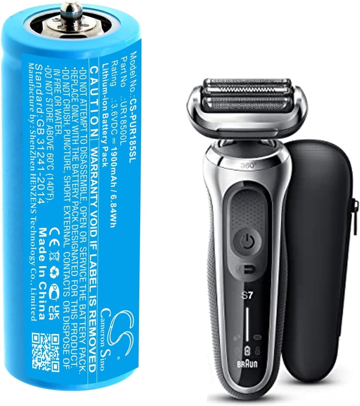 Braun Battery Razor Amazon.com: 1900mAh Replacement Battery for Braun 3018765, Rasierer ...