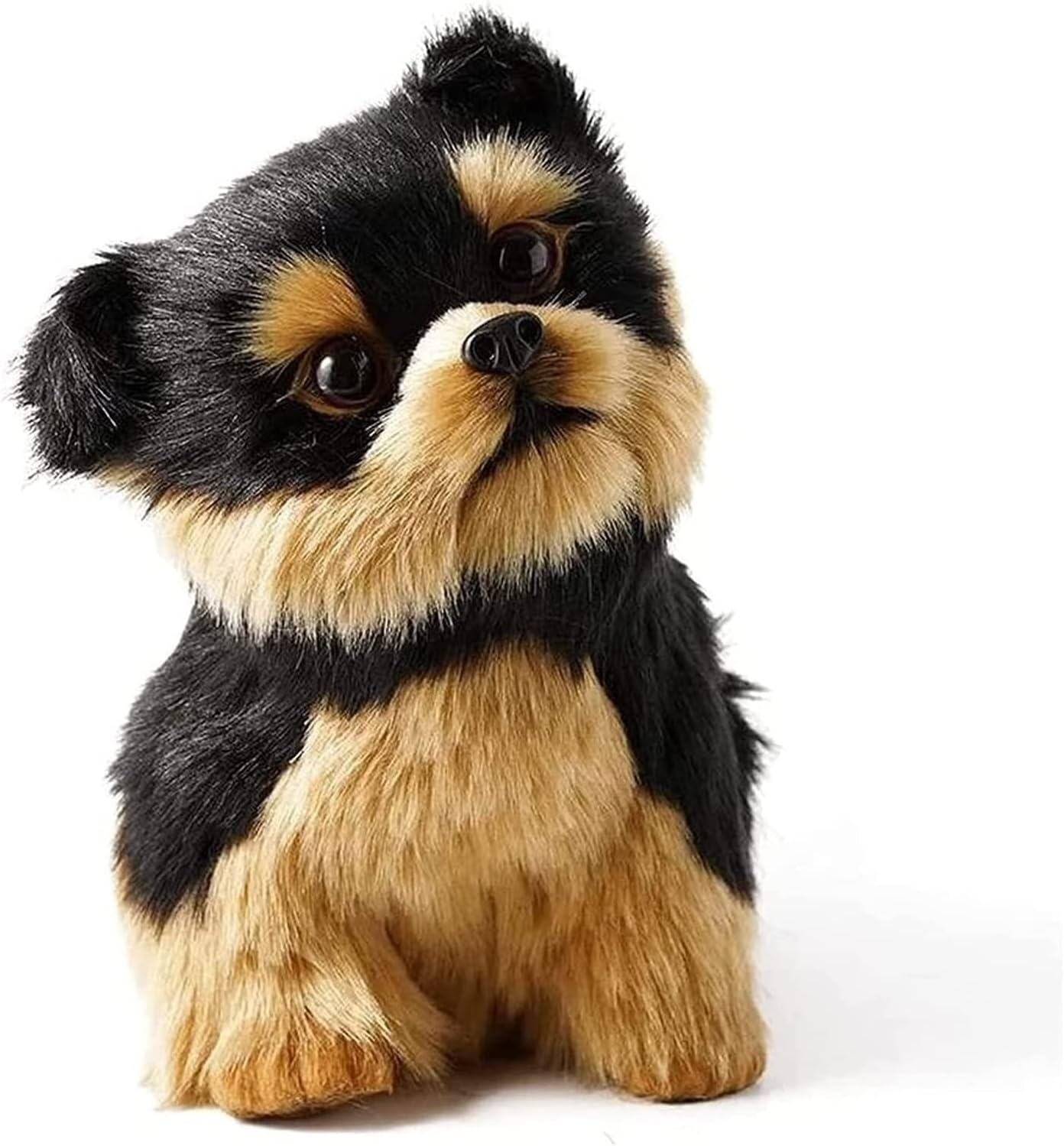 YNIYUJKL Figurines Gift For Decoration Statue Sculptures Ornaments Simulation Dog Ornaments Statue Room Furnishings Outdoor Garden Decorations Yorkshire Terrier Sculpture