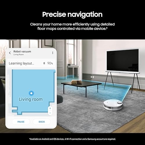 Miniatura 2 de Samsung Robot aspiradora Jet Bot con control de potencia inteligente, navegación precisa, limpiador de múltiples superficies para suelos de madera,