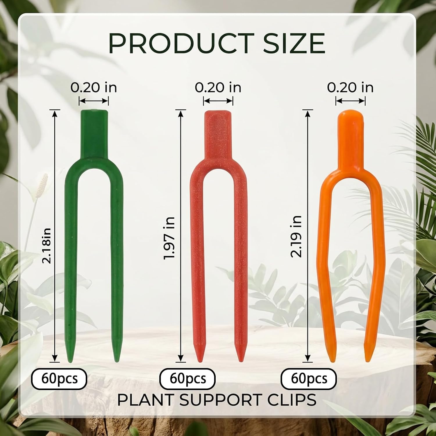 180 Pcs Plant Pins for Indoor Plants, Reusable U-Shaped Plastic Garden Clips for Strawberry Runners and Vine Support, Securing Plant Cuttings and Garden Fabric, Durable Gardening Tools image 2