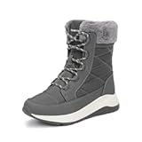 Women&apos;s Winter Snow Boots Waterproof Lightweight Warm Faux Fur Lined Insulated Outdoor Ladies Mid-Calf Booties