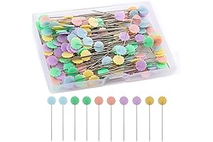 LUTER Flat Flower Head Quilting Pins
