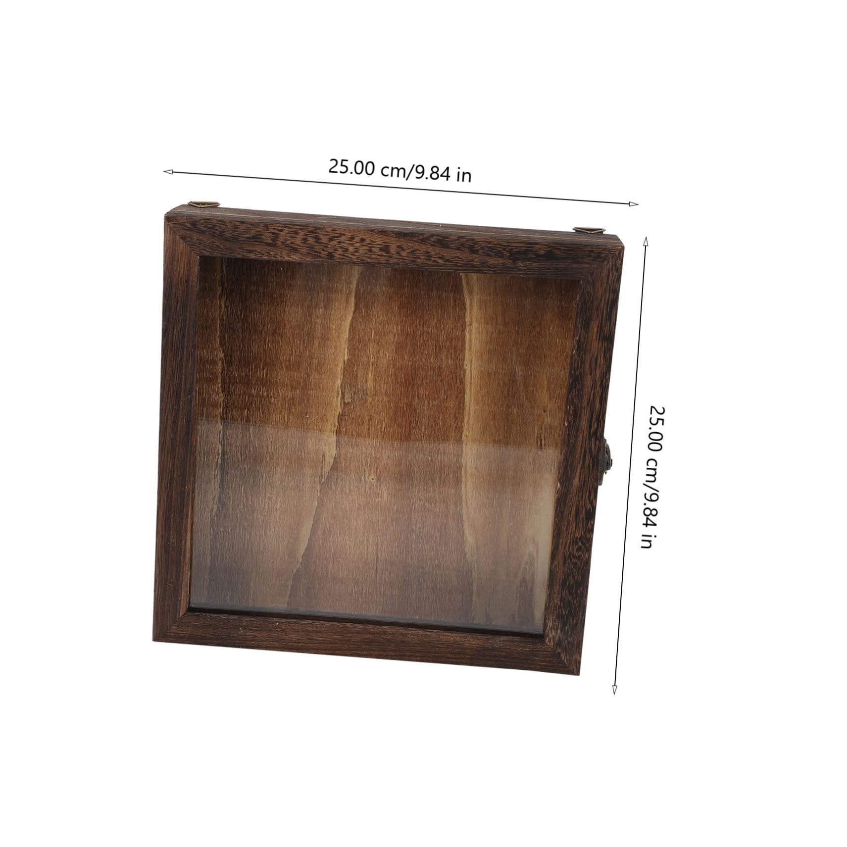 Retro Schmetterlingsvitrine mit Klarsichtdeckel aus Acryl Holz