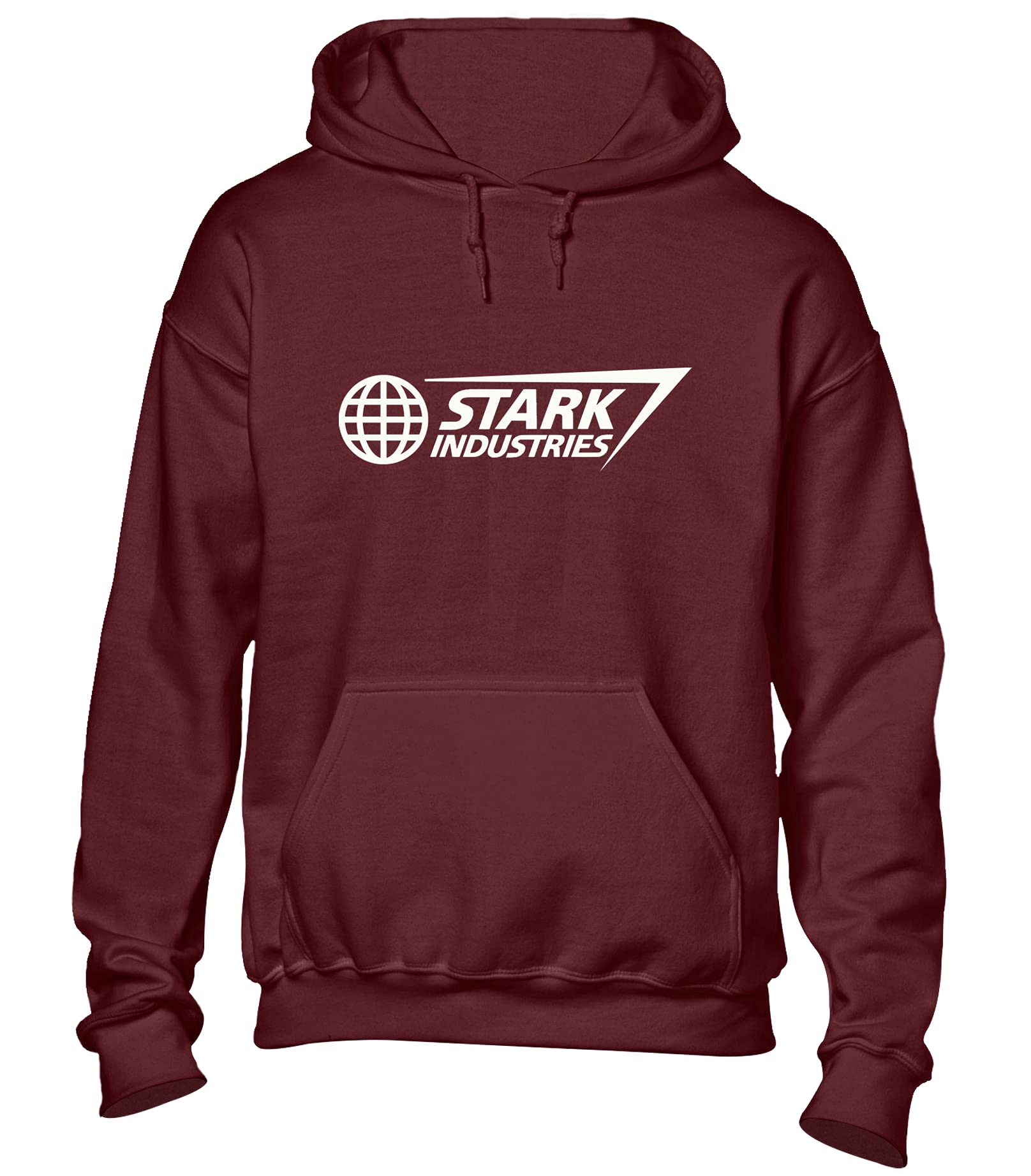 Crown Designs Stark Industries Super Hero Movie & Comic Book Fan Gift Unisex Hoodies for Men, Women & Teenagers - Maroon/Large