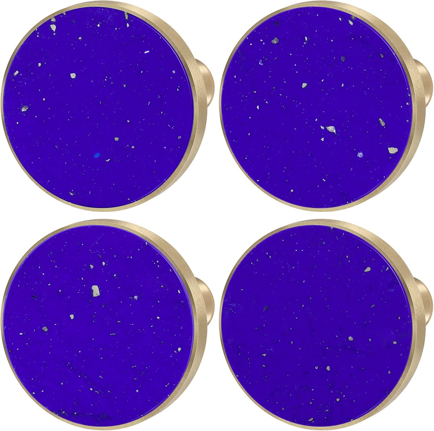 Nupuyai 2pcs Blue Howlite Turquoise Drawer Knobs with Screws - Image 5