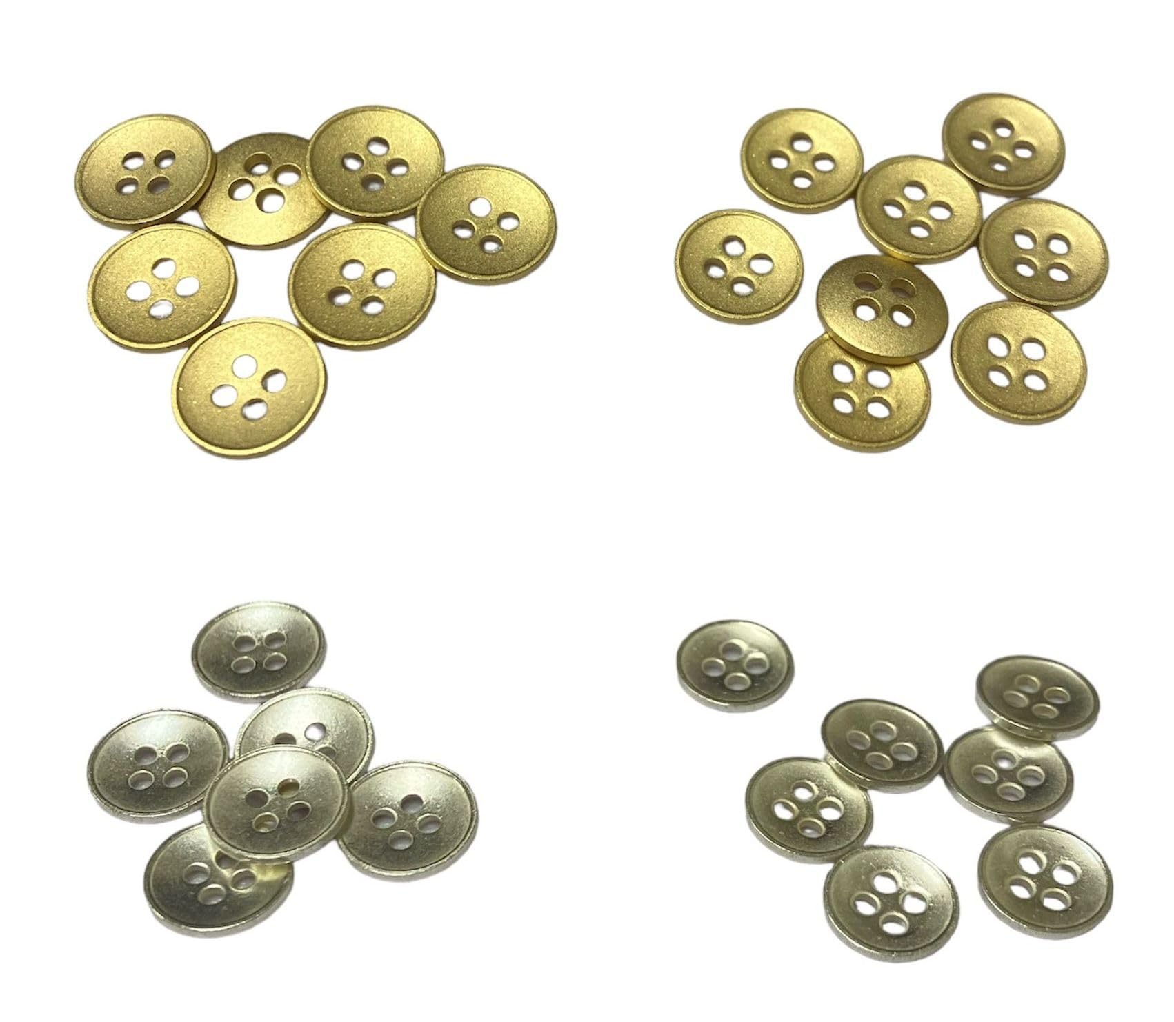Amazon.co.jp: [Craft T-A-G] 極小メタルボタン 8mm/9mm 4つ穴