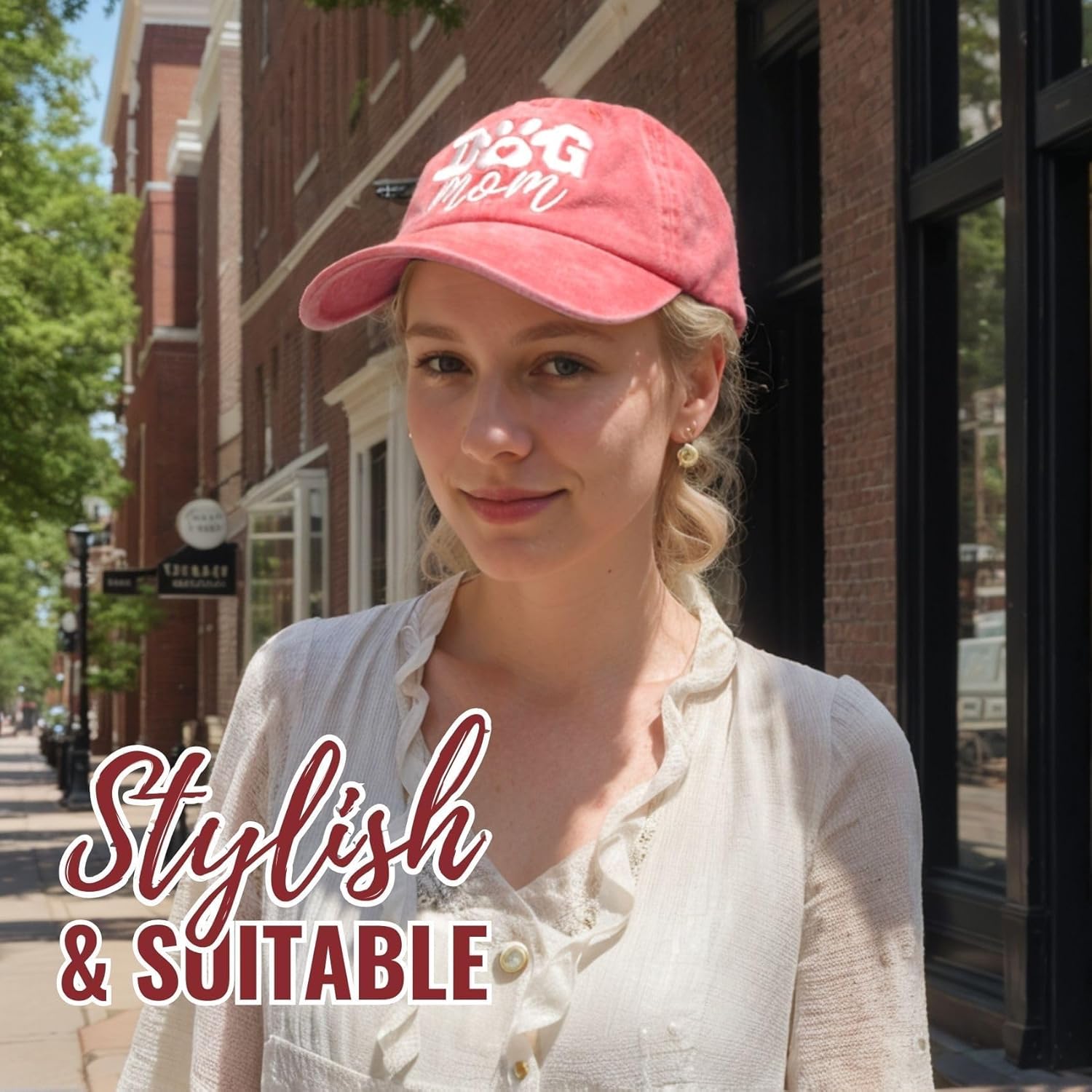 InnoBeta Dog Mom Cap for Women - Funny Adjustable Embroidered Hat Gifts for Birthdays, Christmas - Image 6