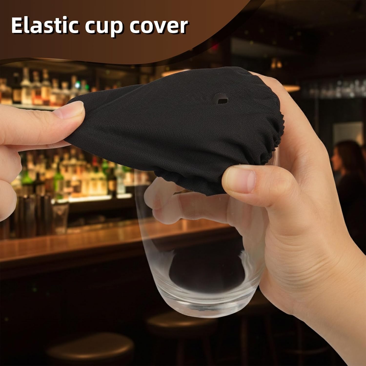 12 PCS Drink Cover Scrunchie, Drink Covers for Alcohol Protection image 5
