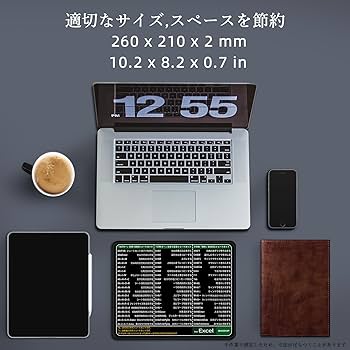 Amazon.co.jp: EXCEL ショートカットキーマウスパッド 滑り止め