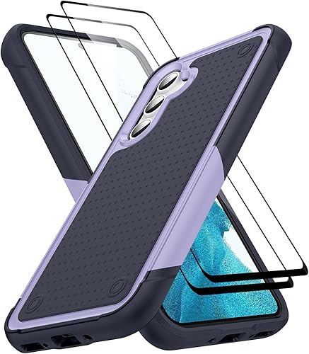 Miniatura 43 de Jeylly Funda para Galaxy A23/A32 5G/A13 4G/A13 5G/A04/A04S, con [2 paquetes de protectores de pantalla de vidrio templado], funda protectora A