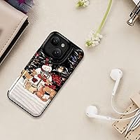 Vista 251 de LETO para iPhone 15 Pro Funda tipo cartera - Tapa tipo folio con patada - Diseños de moda - Tarjetero - Funda protectora para mujeres y niñas - 6.1