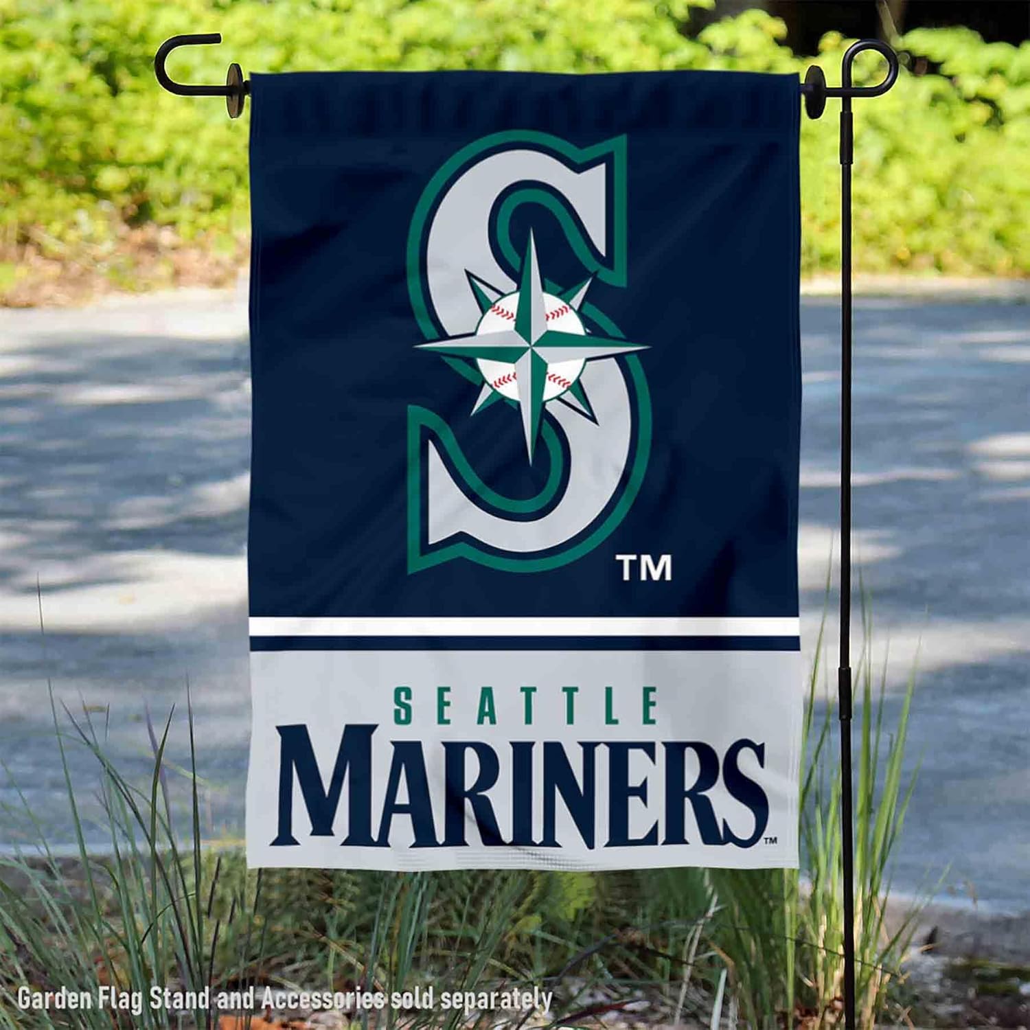 Seattle Baseball Double Sided Garden Flag - Image 2