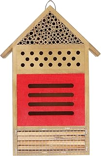 Happyyami Drewniane Owady Wielu Siedlisk Dekoracyjne Pszczoła Owad Hotel Wiszące Błąd Pokój Pszczoła Schronienie Gniazda Pudełko Ogród Motyl Biedronki Beetle Pszczelarstwo Dostaw