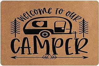 Welcome to Our Camper Metal Sign RV Decorations for Inside Happy Outdoor Trailer Camping Signs and Accessories Wall Decor ...