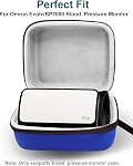 Hard Carrying Case for OMRON Evolv Wireless Blood Pressure Monitor, for Omron BP7000 Bluetooth Upper Arm Blood Pressure Monitor, Travel Storage Case for OMRON HEM-7600T-BK BP Monitor, Blue Case Only