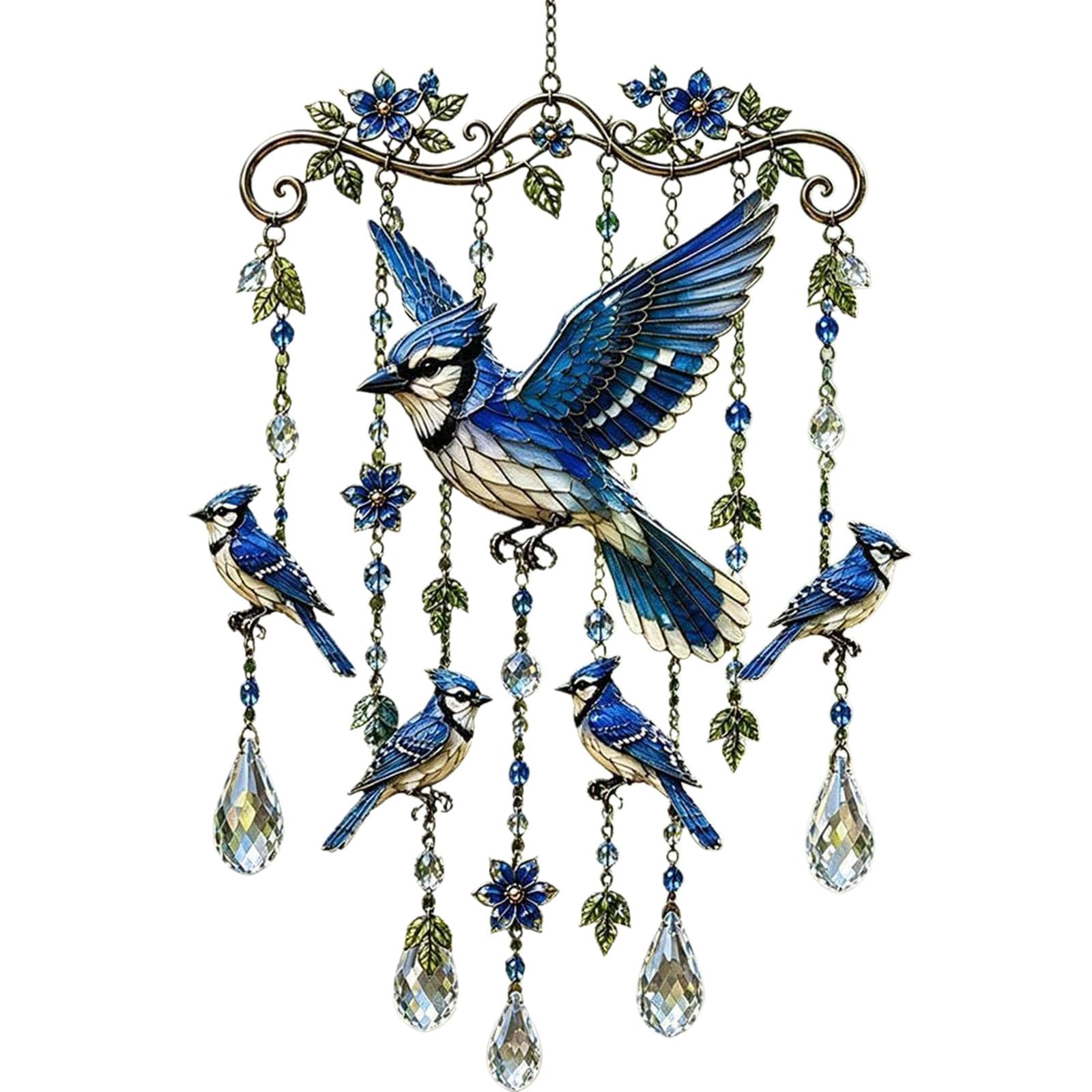 zoocco Hummingbird Wind Chimes for Outside Memorial Garden Gift (AA)
