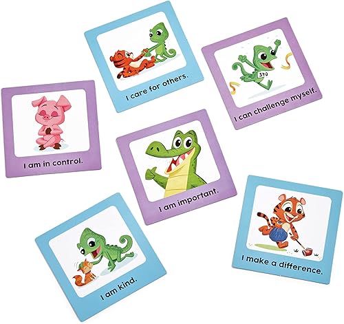 Miniatura 9 de hand2mind Tabla de bolsillo de afirmaciones diarias, tarjetas de afirmación positiva para niños, mentalidad de crecimiento para niños, decoración de