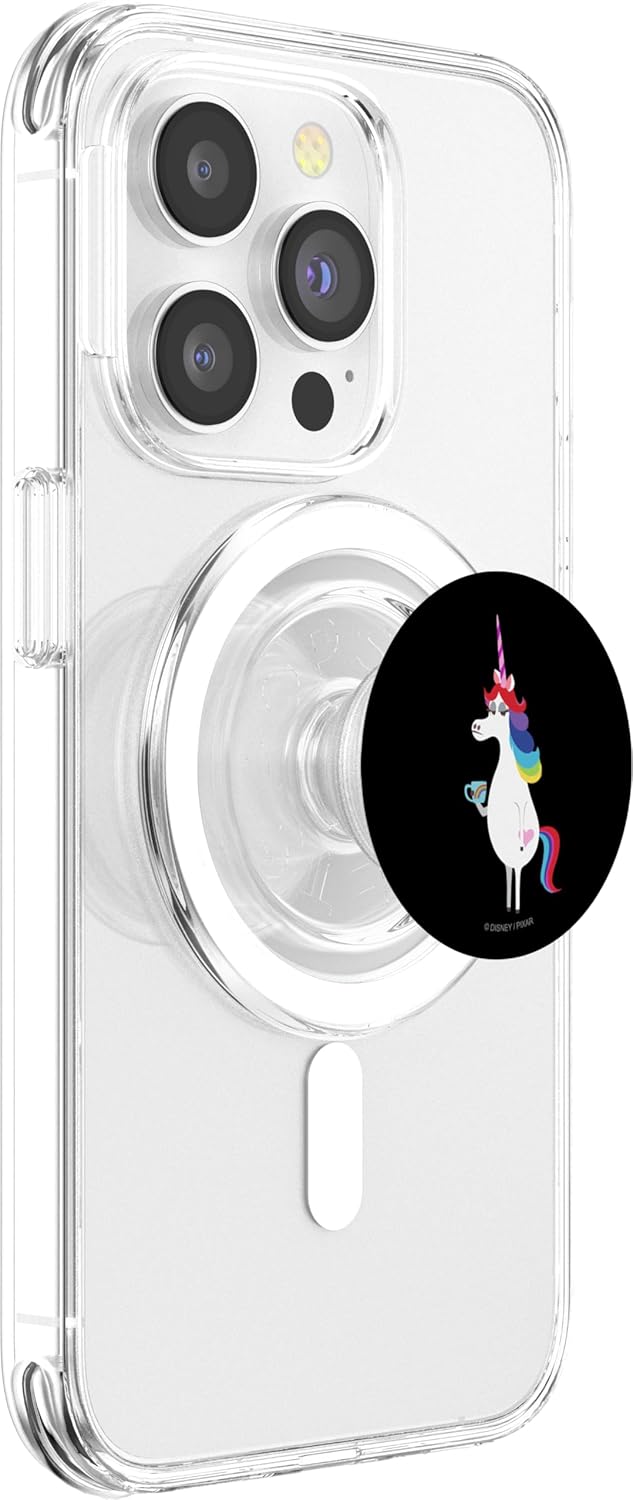 Disney and Pixar's Inside Out Rainbow Unicorn PopSockets MagSafe PopGrip for iPhone