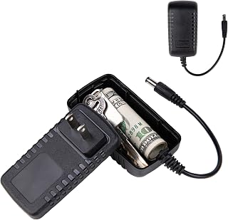 Plug Storage Realistic Looking Charger with Storage Hiding Places for Valuables Charger Diversion Safe, Black