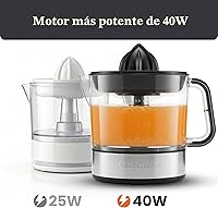 Vista 2 de Elite Gourmet ETS623 - Exprimidor eléctrico de cítricos de 40 W, sin BPA, compacto, gran volumen, control de pulpa, naranjas, limones, limas