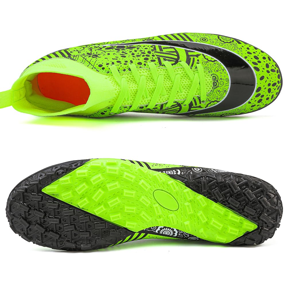 VTASQ Scarpe da Calcio Uomo All'aperto Sportivo Erba Tacchetti Teenager Adulto Training Alte Scarpe da Calcetto Spike Professionale Scarpe da Allenamento Unisex
