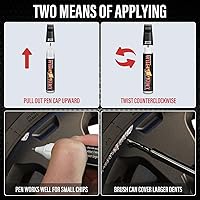 Vista 6 de SMAPHY Pintura de retoque para llantas plateadas, lápiz de pintura de retoque para reparación de rayones en ruedas, pintura plateada para llantas