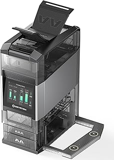 Ostation 2 Pro 3-in-1 Smart Battery Charger for AA & AAA Rechargeable NiMH & Li-ion Batteries, Polarity-Free, Auto Detection, App Control, Touchscreen, Flashlight Charging Ports (Batteries Not Incl.)