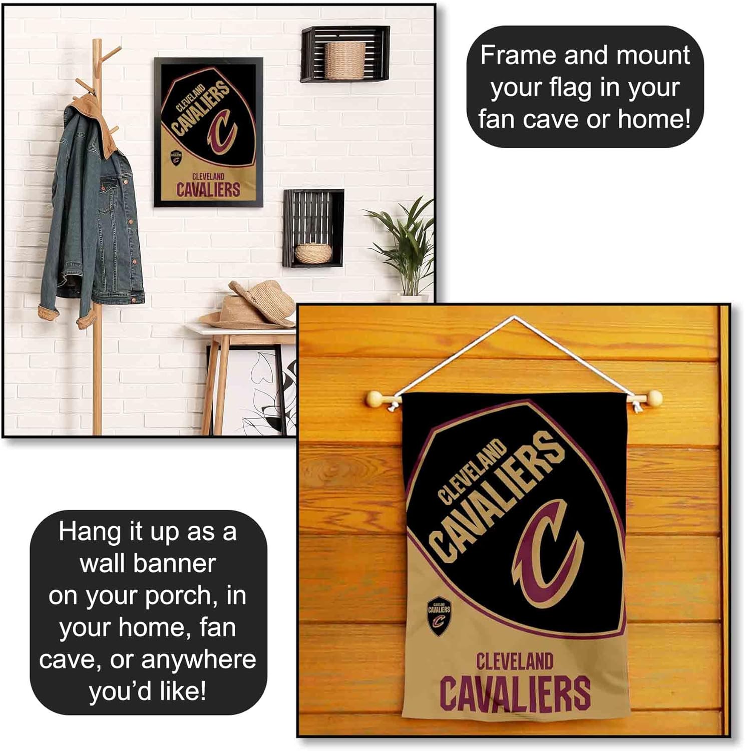 Cleveland Cavaliers Double Sided Garden Flag - Image 5