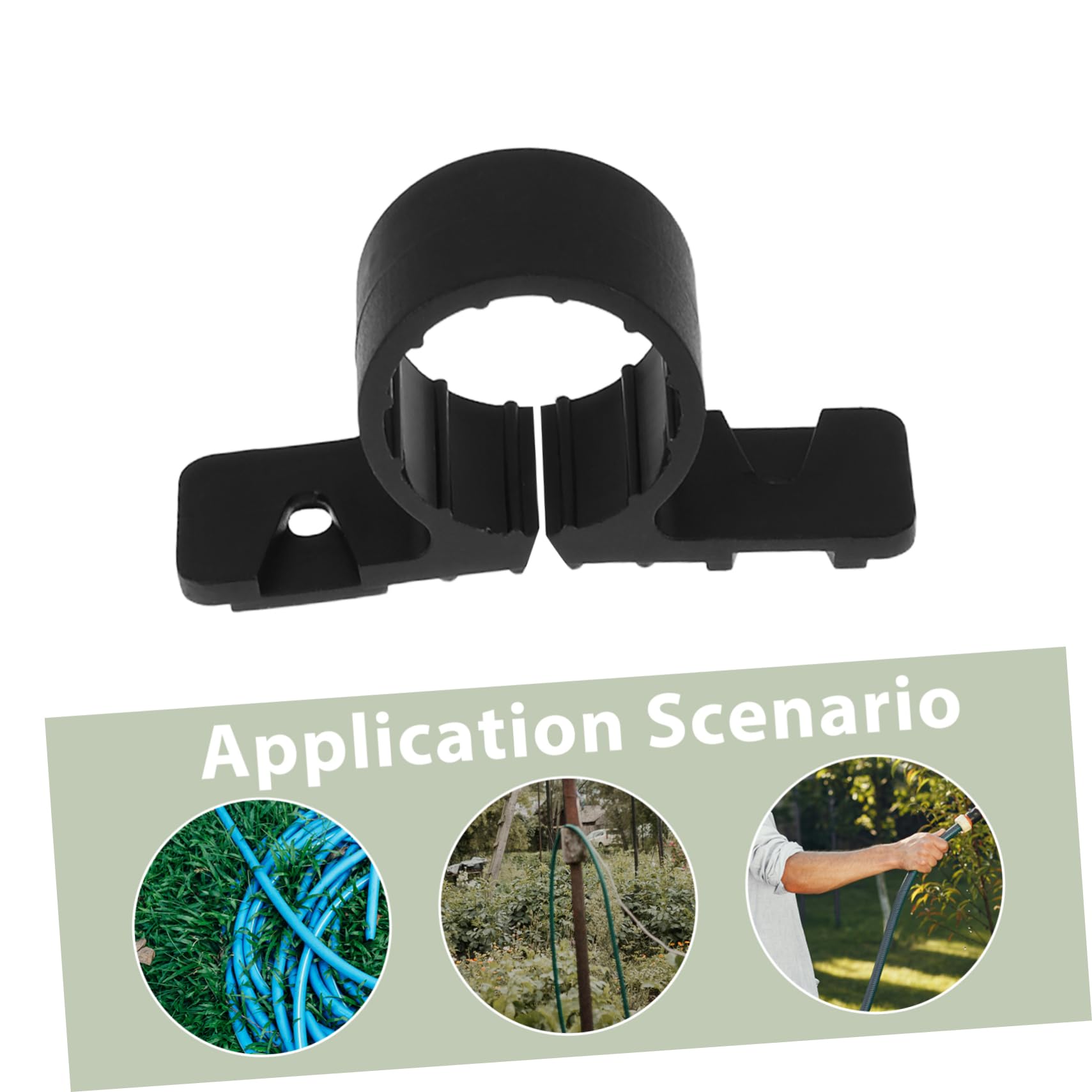 Soportes de Tubería Pex de Plástico Negro 3/4 Pulgadas, 50 Piezas | Montaje en Pared y Techo, para Proyectos de Plomería y Obra Comercial, Formato a Granel