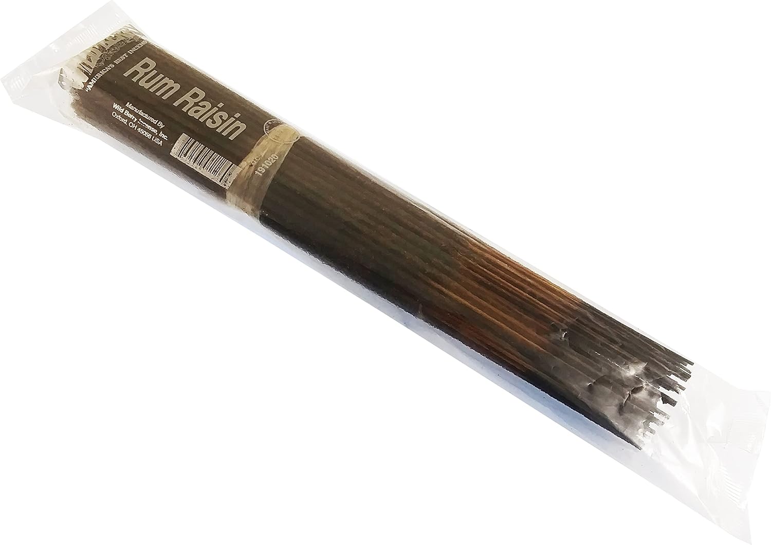 W. Berry Rum Raisin Incense Stick Bundle [100 Sticks Per Pack - Brown - 10.5"] - ID#138584