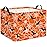 HIYAGON Rectangular Halloween Basket for Boys and Girls Kids Trick or Treat Pumpkin Basket for Halloween Parties Cute Storage Bin Organizer Box Room Decor(Bat spider web)