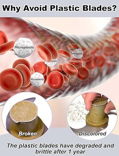 Miniatura 3 de 27055 Blade para robot Coupe procesador de alimentos R2, R2N, R2B, R2U, R201, R211, con carcasa de acero inoxidable y 2 cuchillas de repuesto, sin