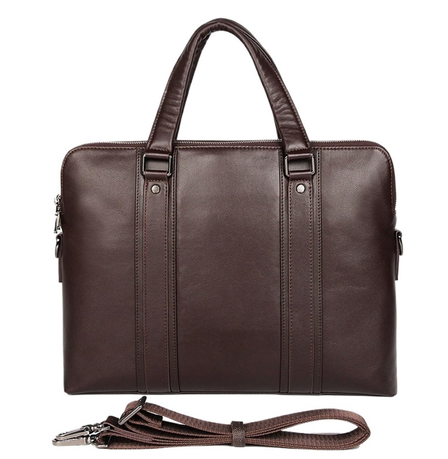Valigetta per Uomo Valigetta in pelle Borsa da lavoro in uomo for laptop 15,6 pollici ufficio 14 for documenti a tracolla