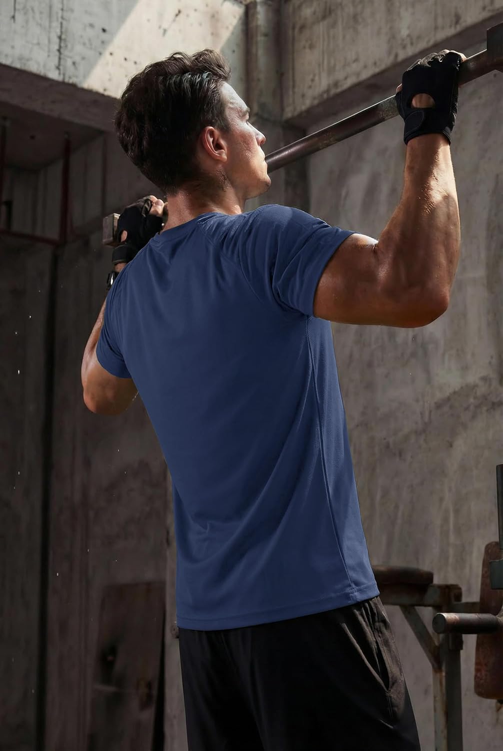 TACVASEN Mens Workout Shirts Athletic Dry Fit Short Sleeve Running T-Shirts Gym Moisture Wicking Performance Tee