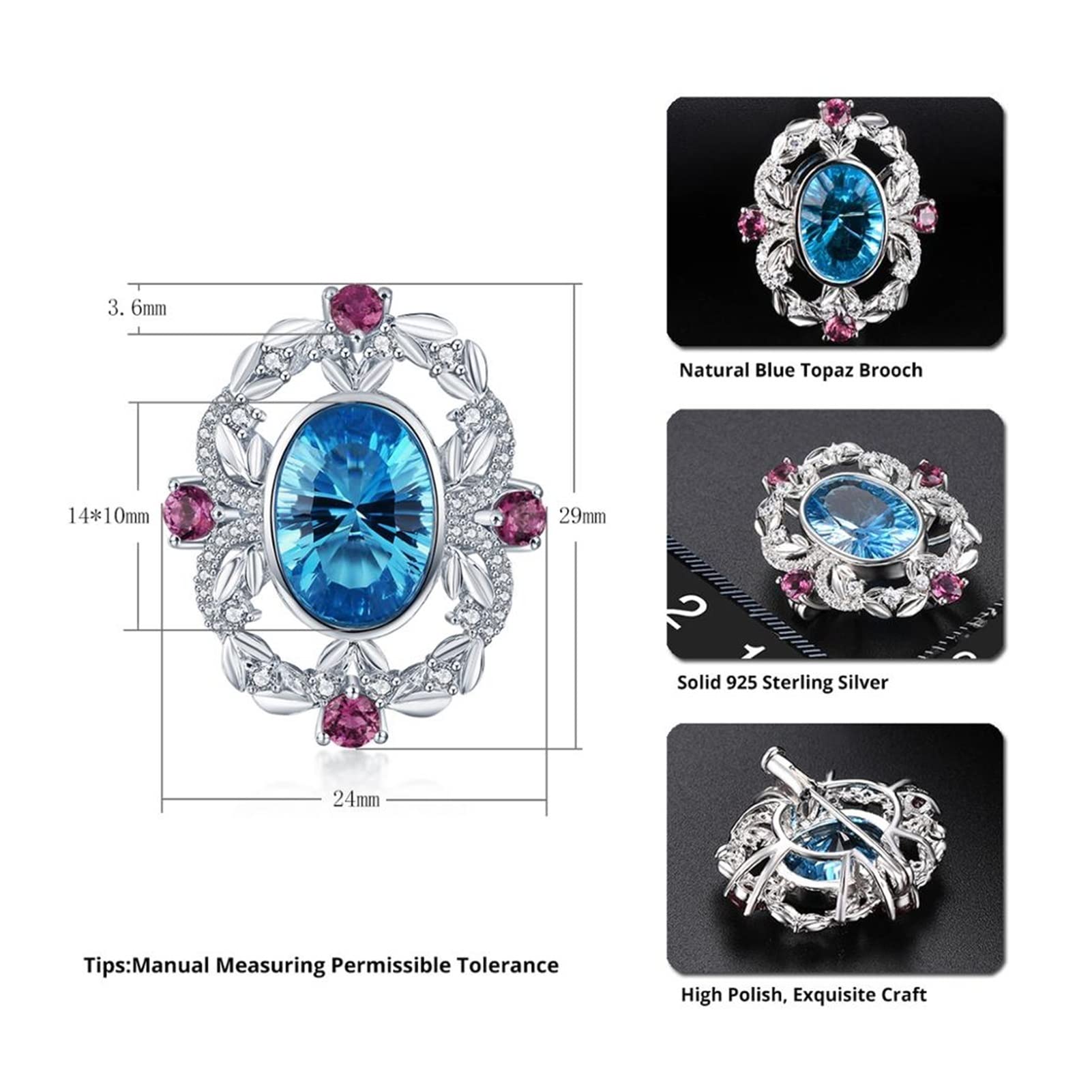 K18YG/WG カラーレス/トリートブルー ダイヤモンド ブローチ 2.76ct 犬 