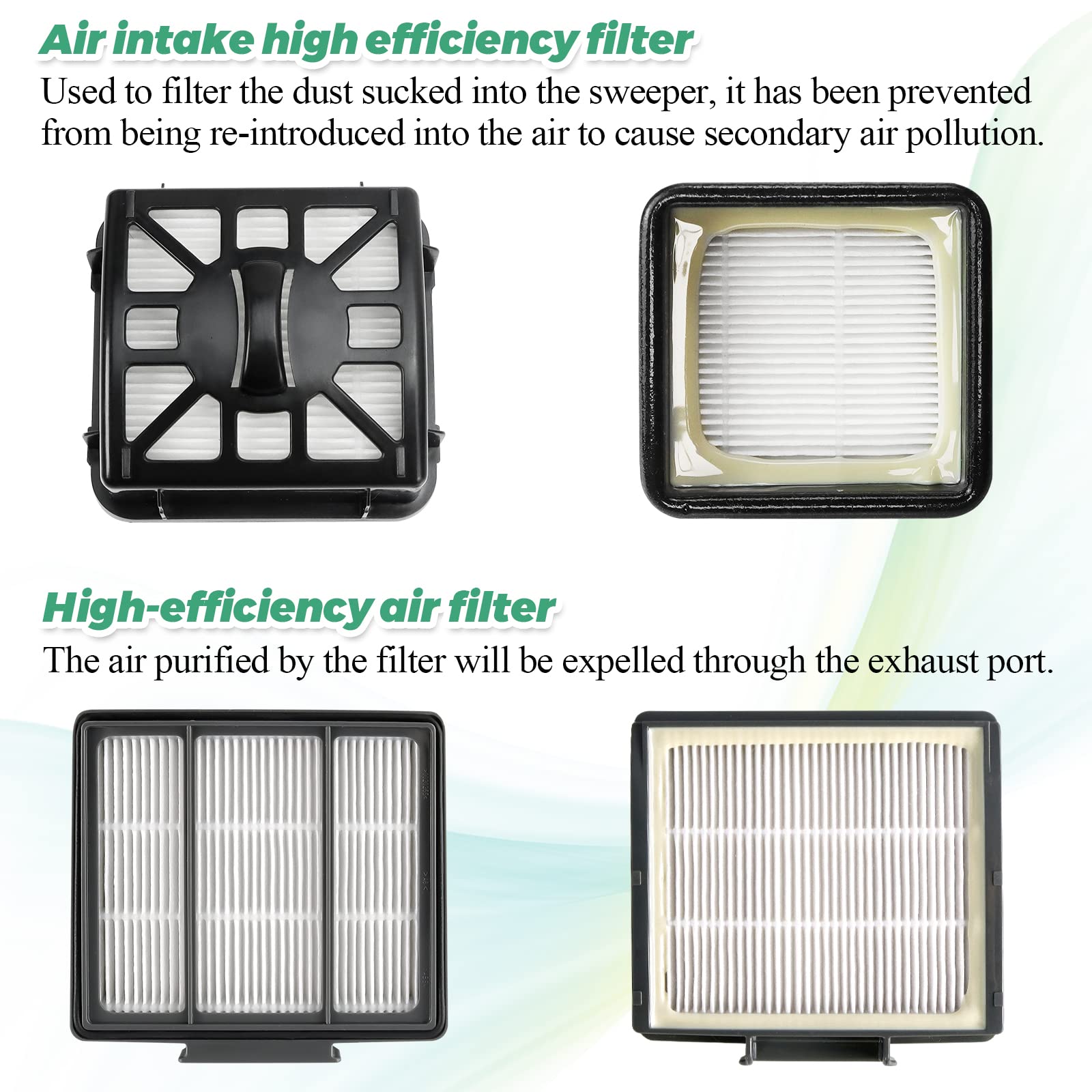 AirClean Vormotor-Filter Für Shark IQ Saugroboter – 4 Stück, 9,4 Cm Hoch