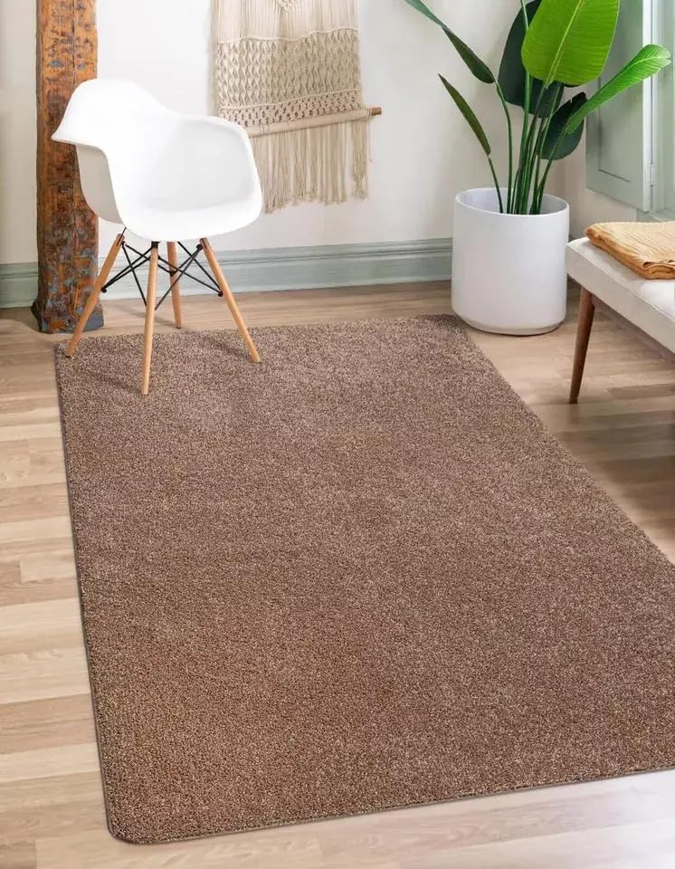 Online Bedding store Area Rugs – luxury Beautiful Todi Modern Area Rugs - Geometric Design carpet for hallway Non Slip Rug (Coffee, 200 x L 290 cm)