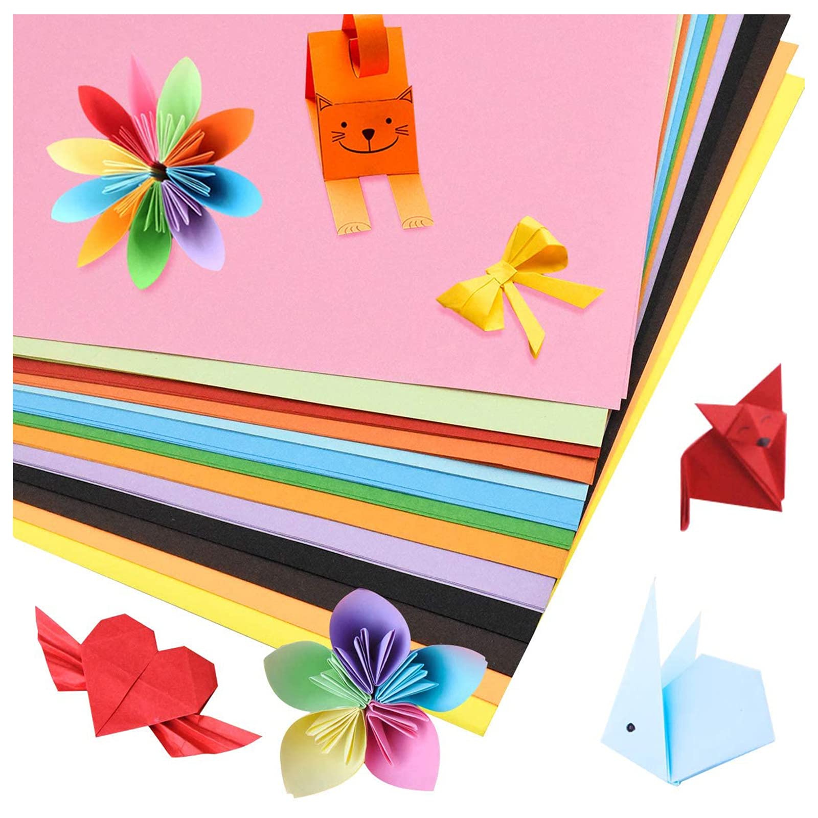 Carehabi Papier Kolorowy, Papier, Wielokolorowy, 100 arkuszy, A4, 80 g/m²