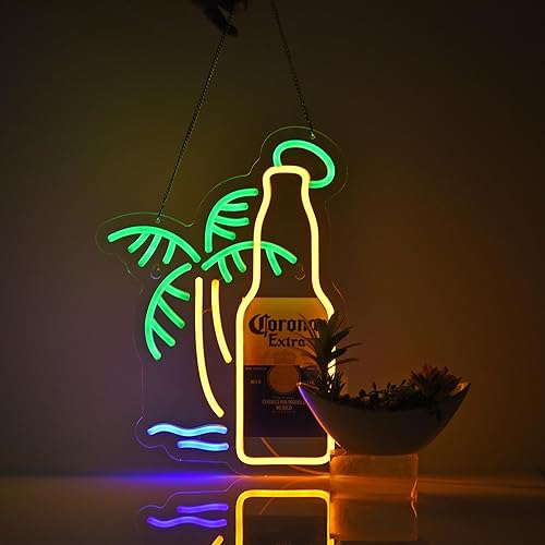 Miniatura 8 de Letrero de Neón de Cerveza para Decoración de Pared de Bar LED Lite Regulable Letreros de Neón Alimentados por USB Letreros de Arte de Neón para Pub